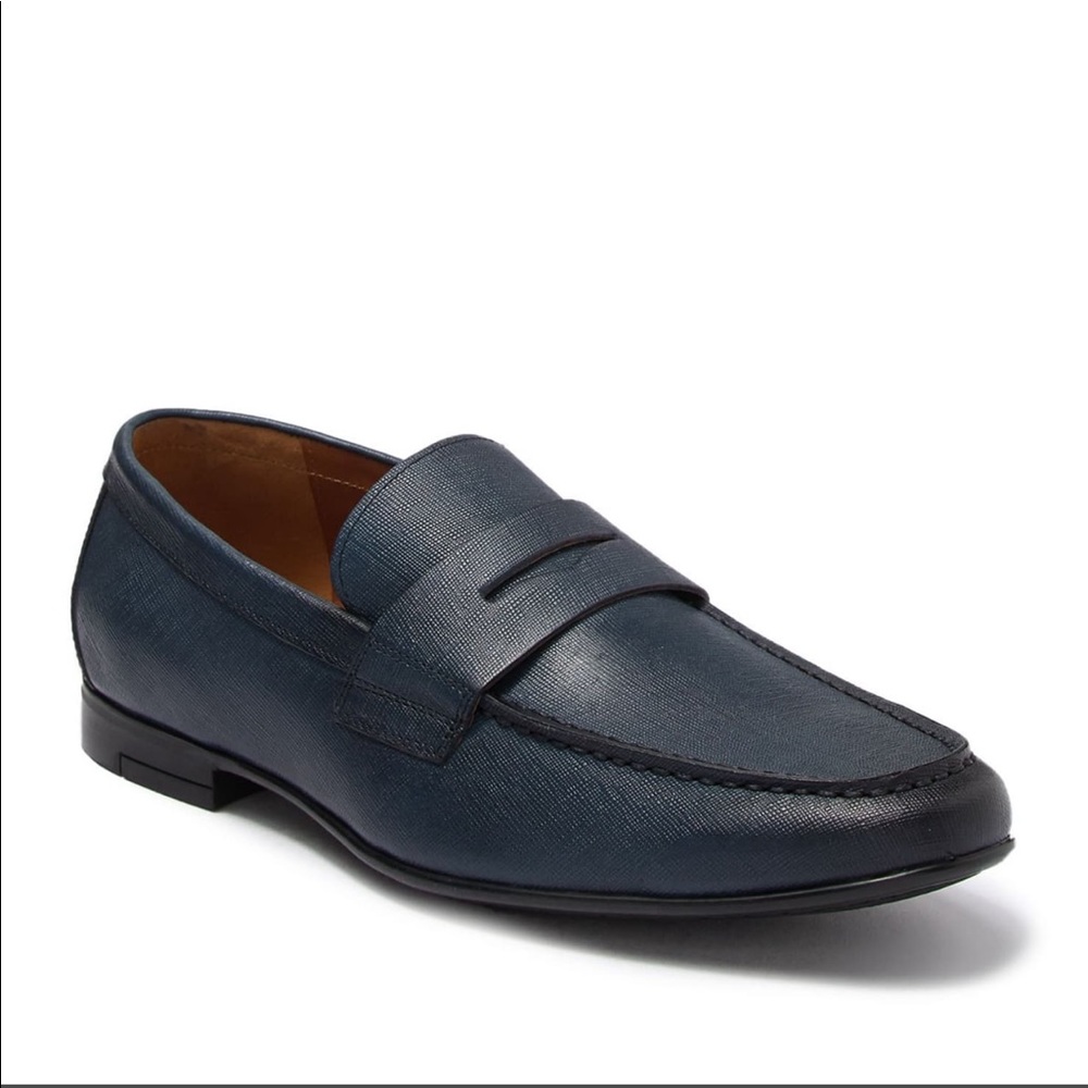 Gordon Rush Navy Penny Loafer